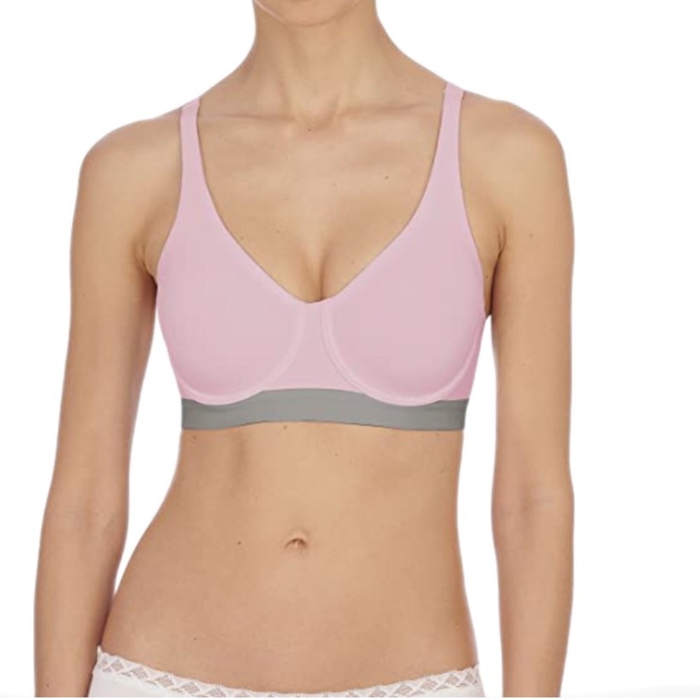 Natori Pink/Gray Women's Recharge Sports Bra